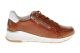 Ara Cognac Dames Sneaker Veter Rits In Leder En Bamboo