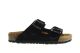 Bionaturo Zwarte Nubuck Tweeband Slipper