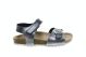 Blauw Metallics Kindersandalen Geox Velcro