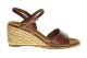 Caprice Sandalen Cognac Nappa Wedge