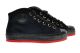 Cebo Black Sneakers Red Outsole