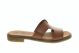 Cognac Fashion Slipper Leder Hee