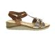 Cognac Lederen Dames Sandalen Hush Puppies
