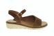 Cognac Lederen Sandalen Dames Hush Puppies