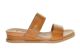 Cognac Lederen Slipper Met Verhoogde Hiel Ara  Velcro