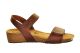 Cognac Sandalen Leder Plakton