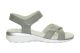 Dames Sandalen Licht Grijs Velcro