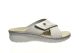 Dames Slippers Ivory Kruis Velcro