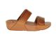 Fitflop Lulu Cognac Verstelbare Slipper Dames Met Velcro