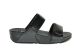 Fitflop Lulu Zwarte Verstepbare Slipper Dames Met Velcro