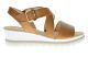 Gabor Cognac Trendy Lederen Sandaal Sleehak