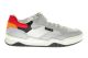 Geox Perth Grey Red Sneaker Met Velcro