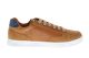 Geox Sportieve Sneaker Cognac Met Veter En Rits