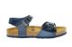 Gladlederen Blauwe Sandaal Plakton Met Velcro