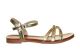 Goude Sandalen Plat Blinkend