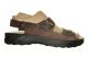 Herensandalen Bruin Comfort Leder