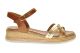 Hush Puppies Cognac Sandaal Met Koorden Look Zool
