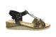 Hush Puppies Sandalen Zwart Leopard Sleehak
