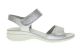 Hush Puppies Zilveren Comfortsandaal Dames Velcro