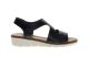 Hush Puppies Zwarte Sandalen Leder