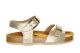 Lederen Sandalen Beige Glitter Plakton