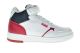 Levis Hoge Kindersneaker In Wit Met Blauw En Rood