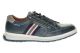 Mephisto Heren Lederen Sneaker Donkerblauw Veter En Rits