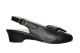 Mirel Zwarte Sandaal Met Sleehak