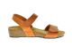 Plakton Geklede Dames Sandaal Met Sleehak Volledig Leder