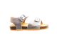 Plakton Kindersandaal Zilver Kleine Meisjes Birkenstock Look