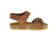 Plakton Nubuck Leder Cognac Kindersandaal Gesp Velcro