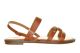Platte Sandalen Cognac Goedkoop