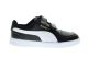 Puma Zwarte Kindersneaker Velcro Met Witte Streep