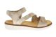 Remonte Beige Comfort Damessandaal Velcro En Steunzolen