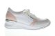 Remonte Witte Roze Beige Sneaker Met Verhoogde Hiel