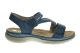 Rieker Blauwe Velcro Sandalen