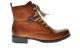 Rieker Cognac Platte Enkellaarzen