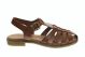 Romeinse Sandalen Dames Cognac Hee