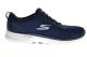 Skechers Go Walk  Blauwe Mocasin Dames Elastische Veter