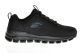 Skechers Herensneaker Zwart Veter