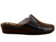 Slipper Pantoffel Zwart Dames Buffel Leder