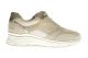 Tamaris Beige Lederen Glitter Damessneaker Comfort