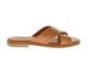 Tamaris Cognac Lederen Slipper Kruis
