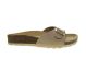 Taupe Instap Dames Slipper Leder Bionatura