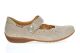 Taupe Mobils Ballerina Met Velcro Van Mephisto