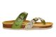 Teenslipper Leder Plakton Khaki