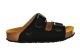 Zwart Lederen Slipper Kurk
