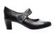 Zwarte Elegante Pump Met Velcro