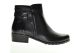 Zwarte Enkellaarzen Caprice Leder