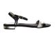 Zwarte Platte Sandalen Sprox